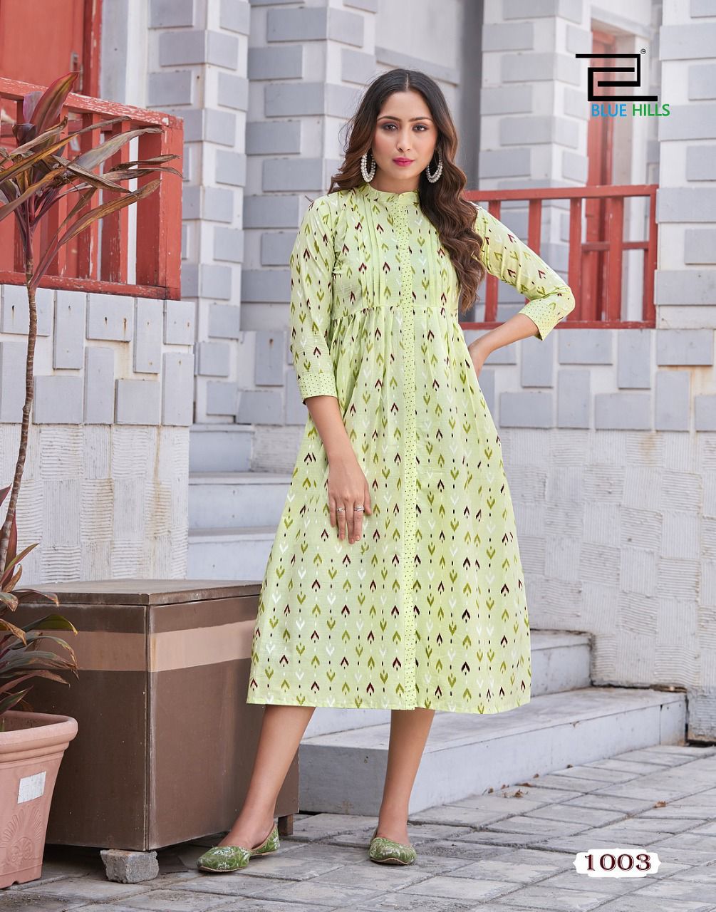 Blue Hills Ikki Cotton 1 Fancy Wear Cotton Designer Kurti Collection